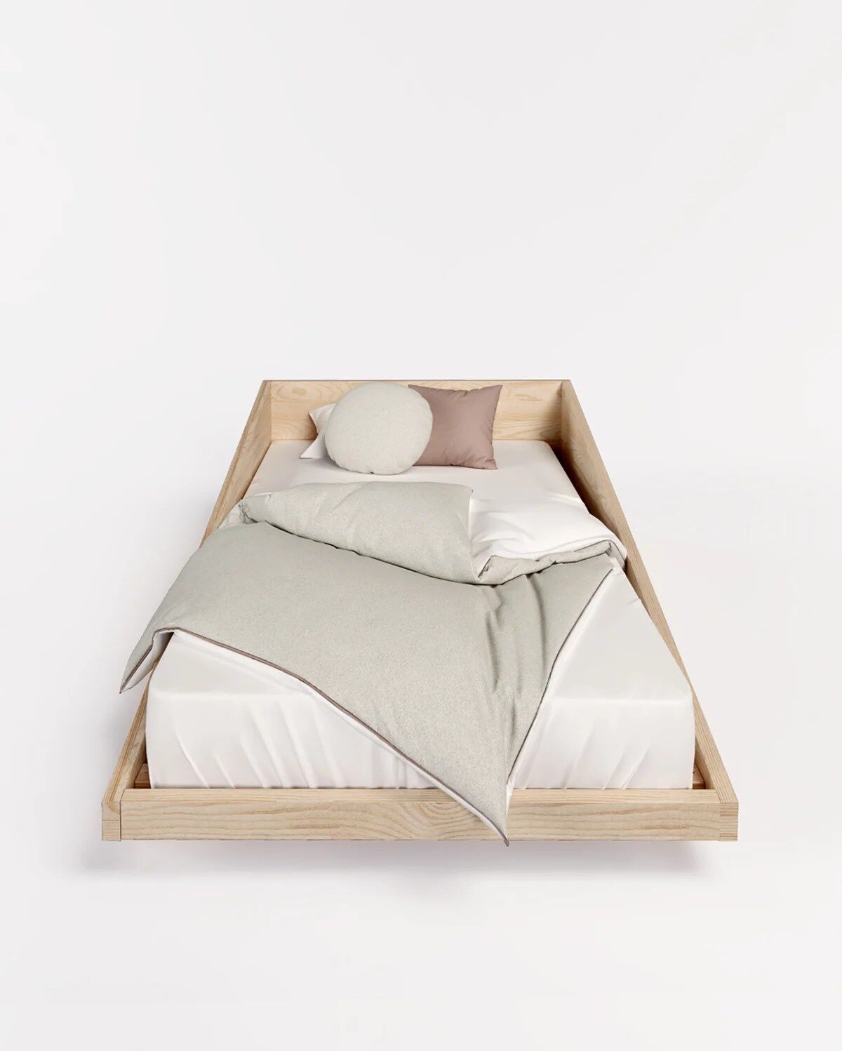 European west coast pine Benjamim XS Toddler Bed. Handmade sustainable children’s furniture by Boa Safra.